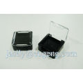 square shape single color eyeshadow case with transparent lid